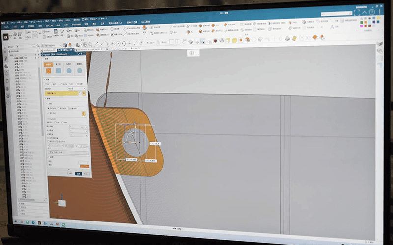 Automotive exterior component design reviewed in CAD software